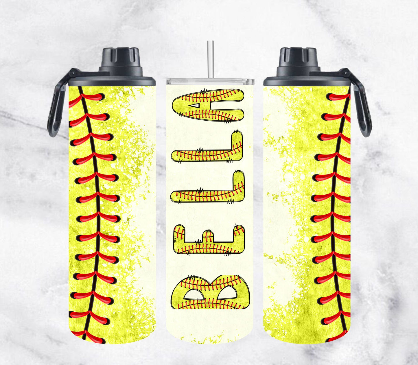 Personalized Softball Water Bottle/Tumbler