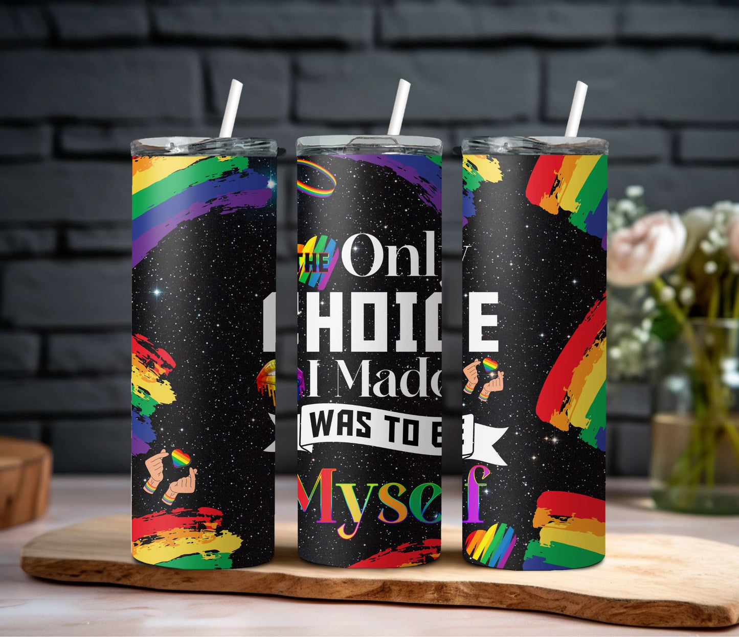 Love is Love Leather Jacket Tumbler