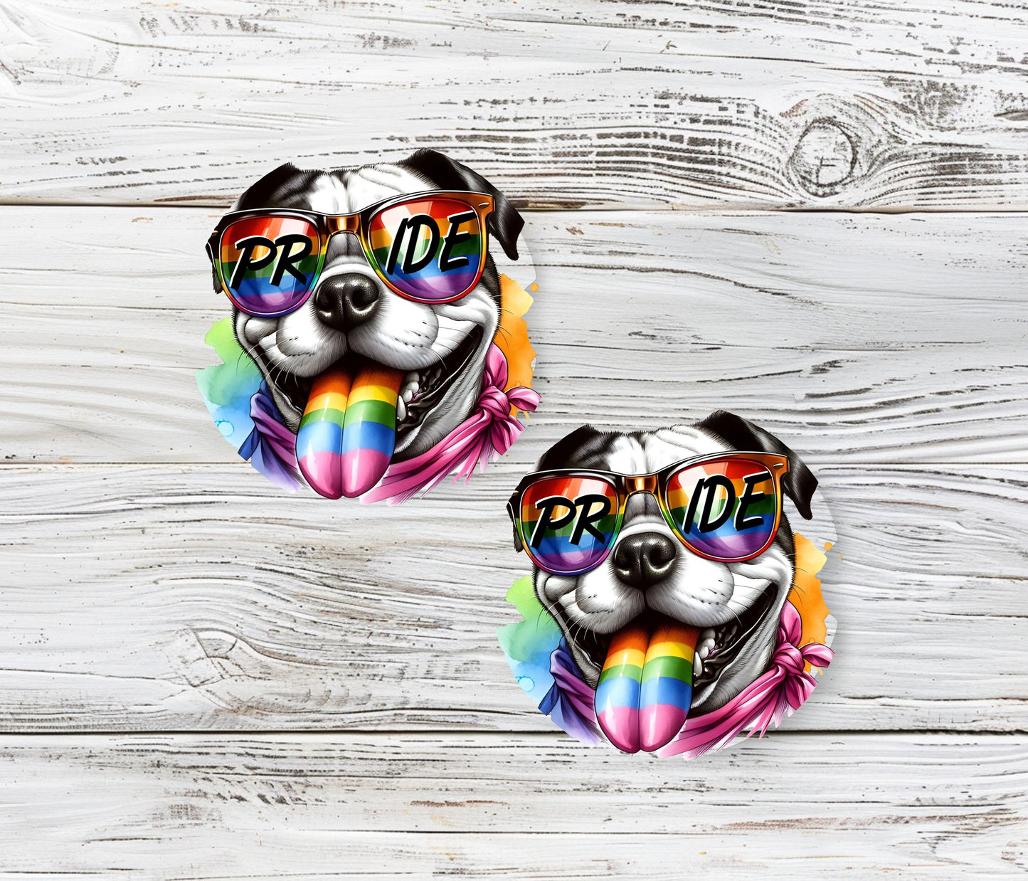 Proud LGBT Dog Car Coasters '