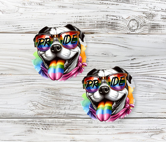 Proud LGBT Dog Car Coasters '