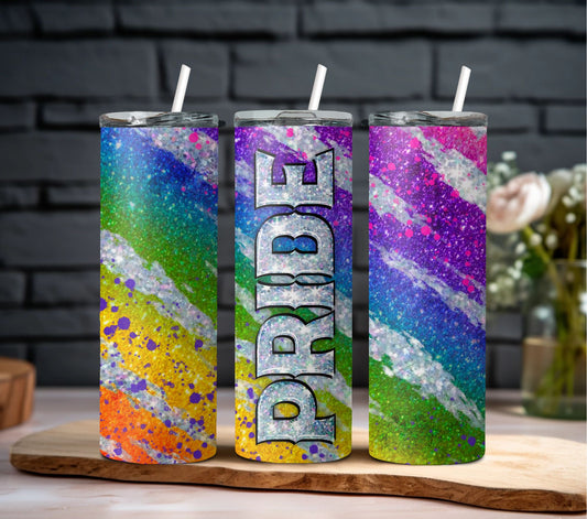 Pride Glitter Tumbler