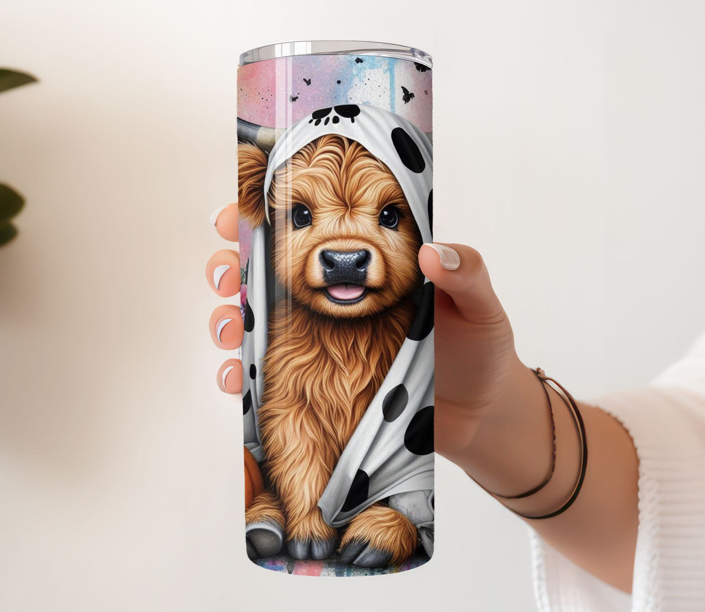 Halloween Highland Cow Tumbler