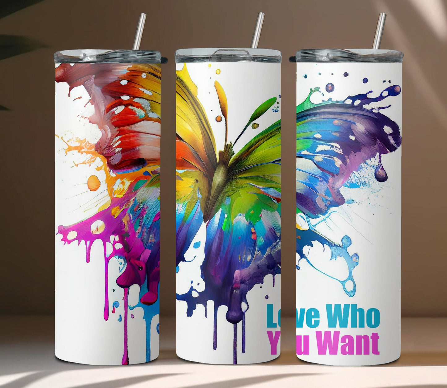 Pride Butterfly Tumbler