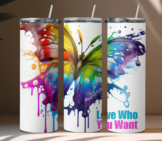 Pride Butterfly Tumbler