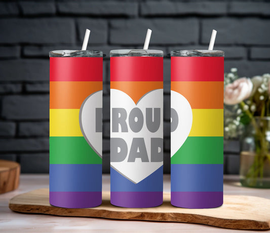 Proud Dad LGBT Tumbler