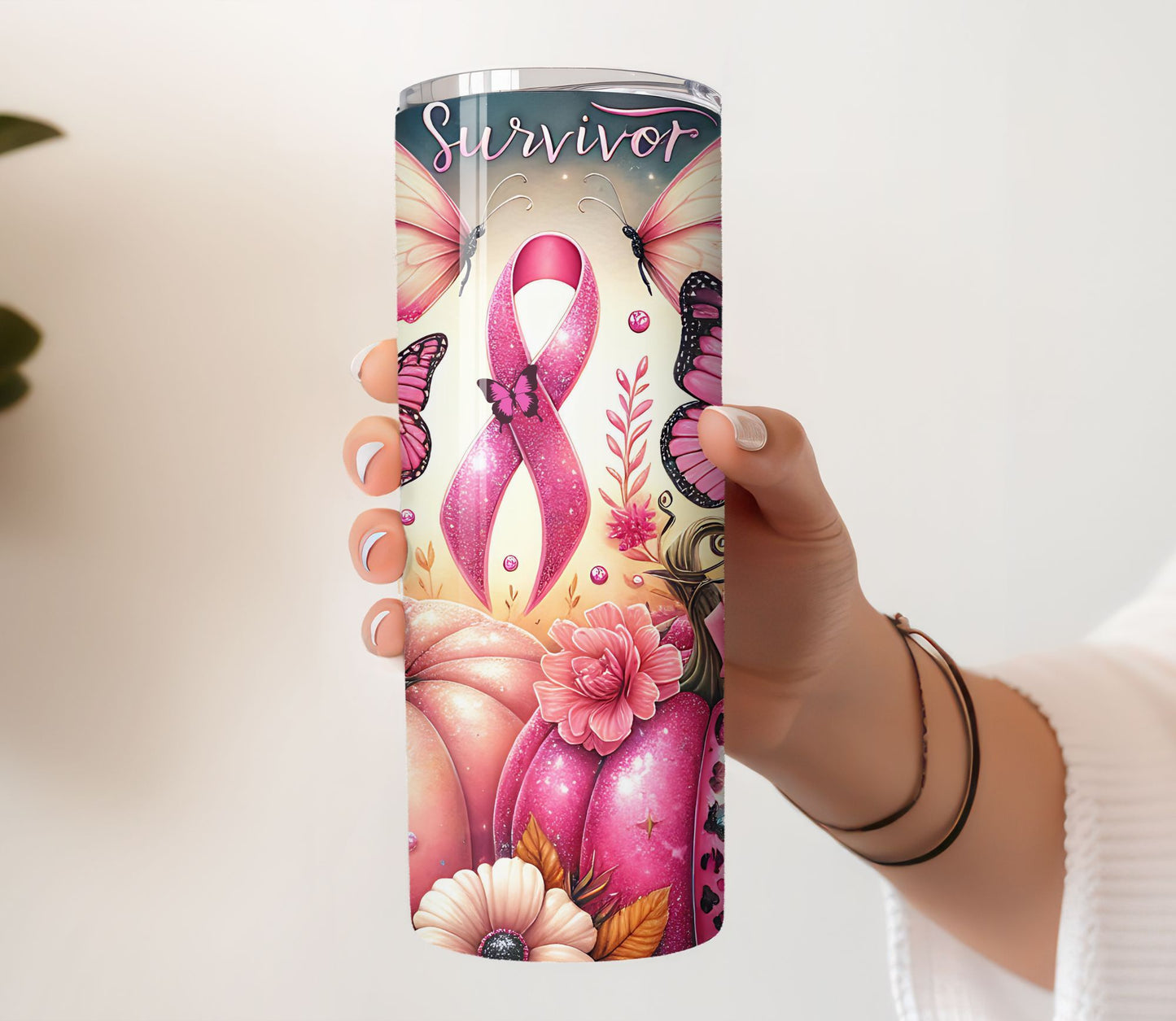 Breast Cancer Survivor Tumbler