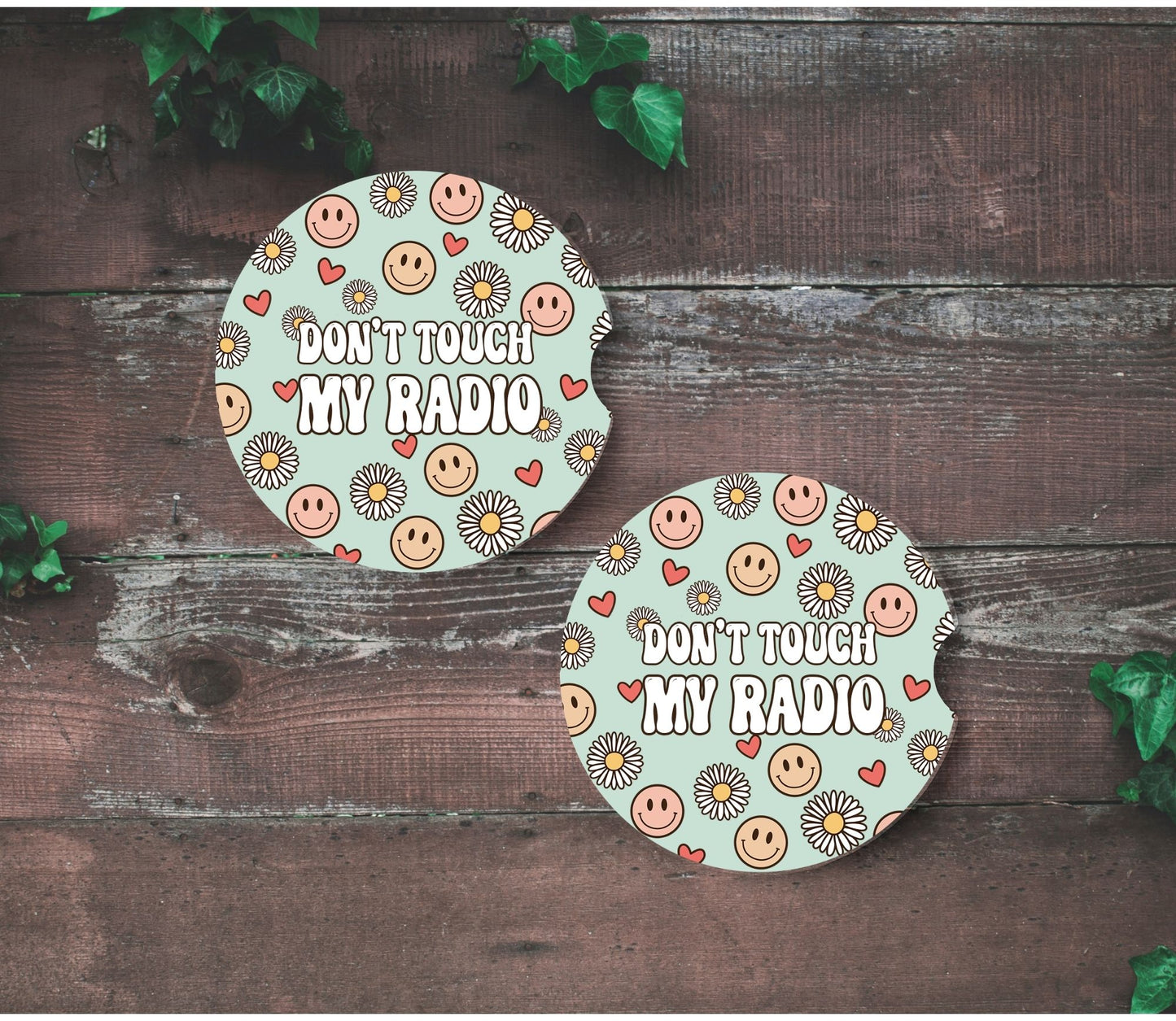Don't Touch My Radio Ceramic Car Coaster