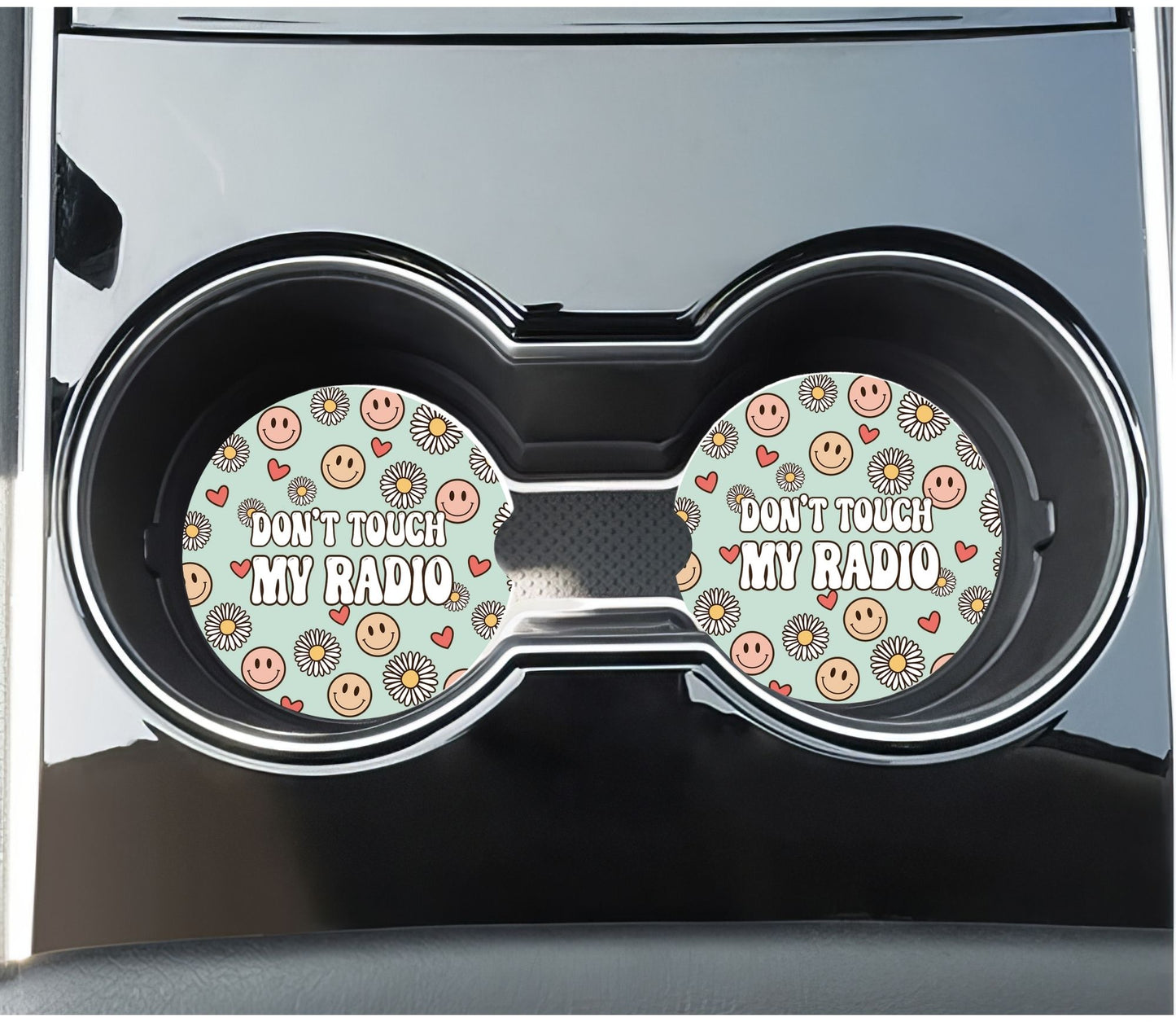 Don't Touch My Radio Ceramic Car Coaster