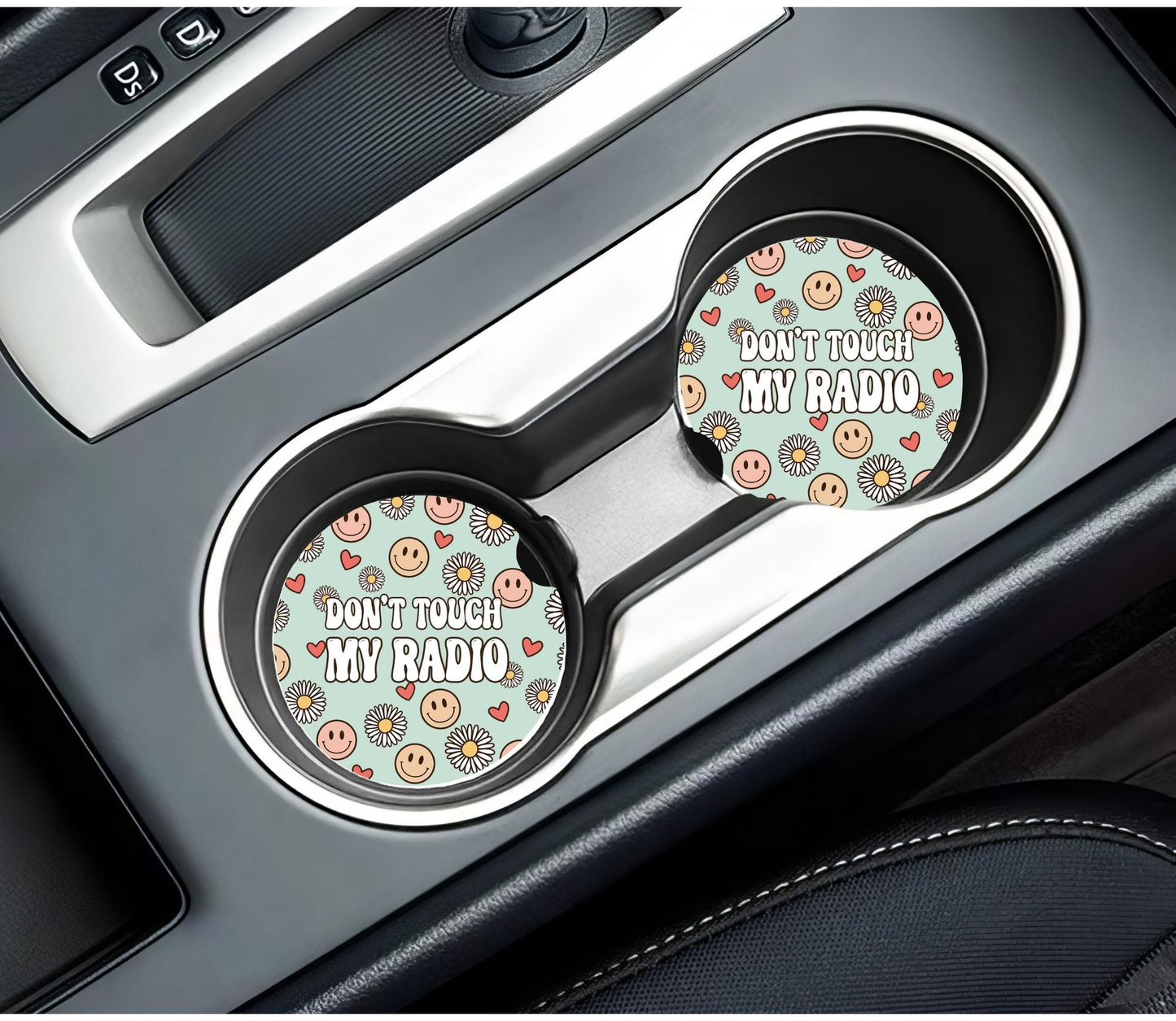 Don't Touch My Radio Ceramic Car Coaster