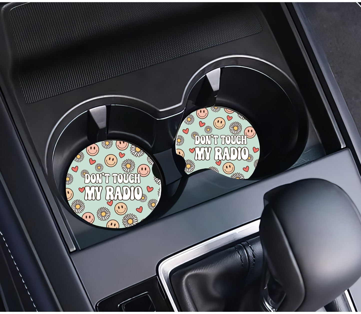Don't Touch My Radio Ceramic Car Coaster