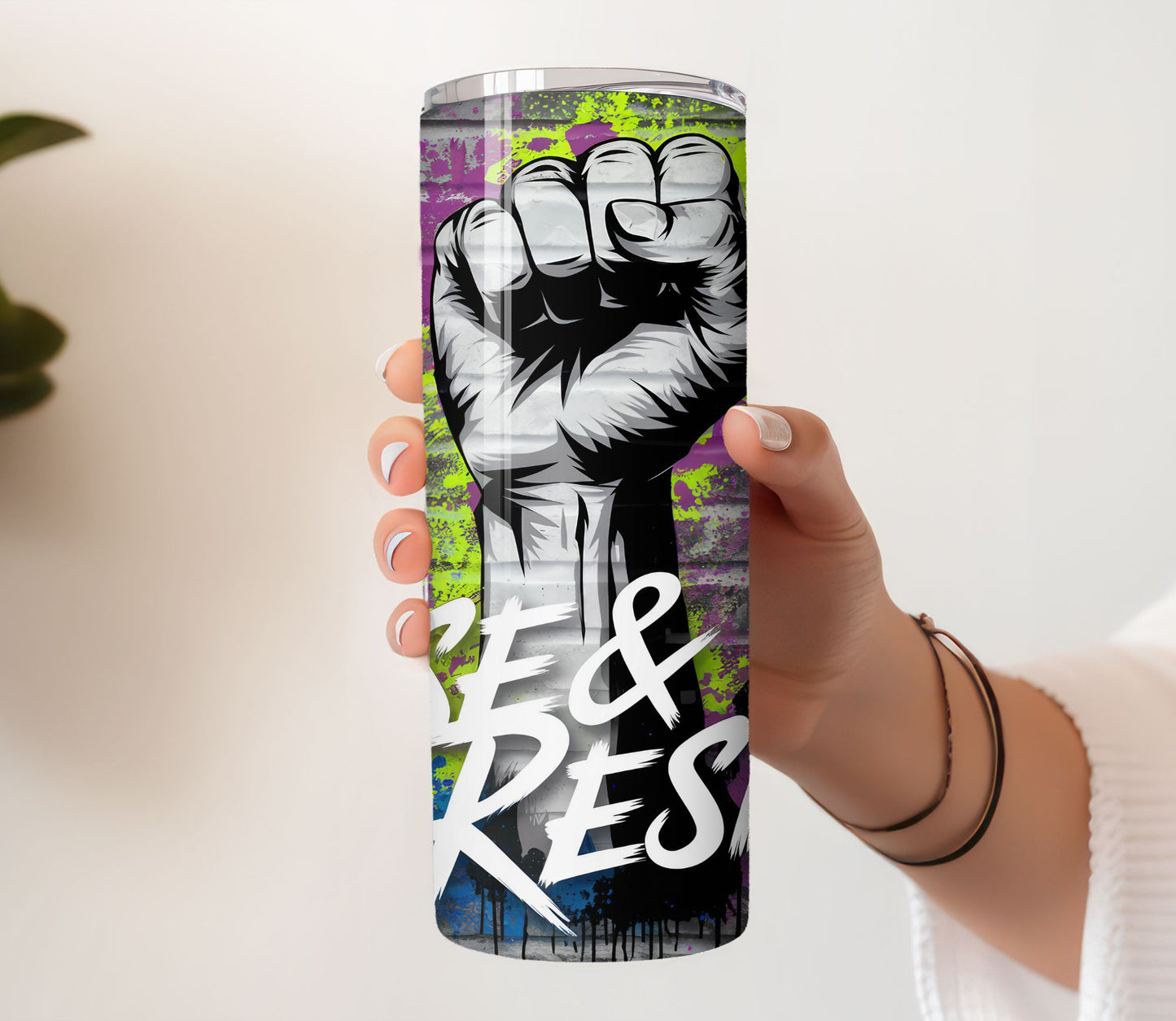 Rise and Resist Tumbler