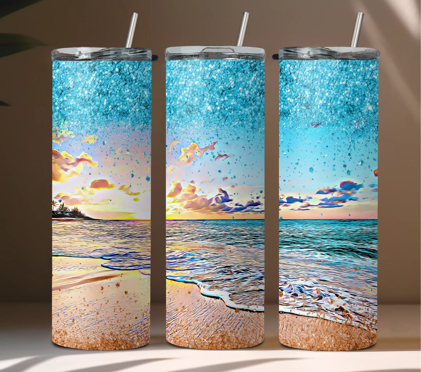 Beach Scene Tumbler
