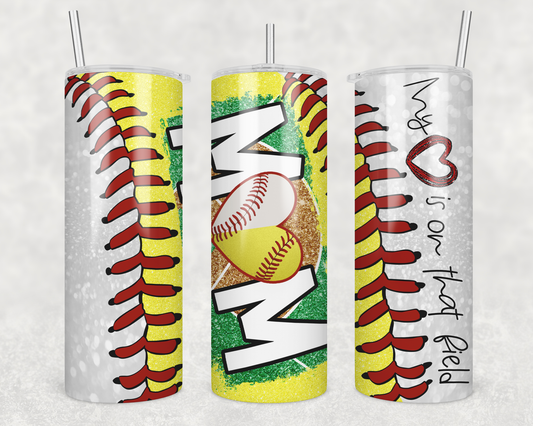 Mom of Baseball and Softball Tumbler