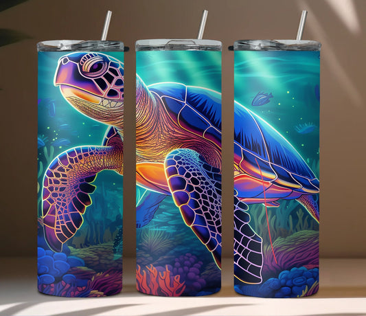 Sea Turtle Colorful Tumbler