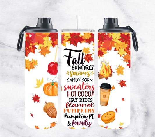 Fall Water Bottle