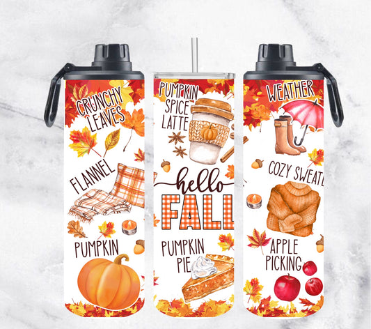 Hello Fall Water Bottle