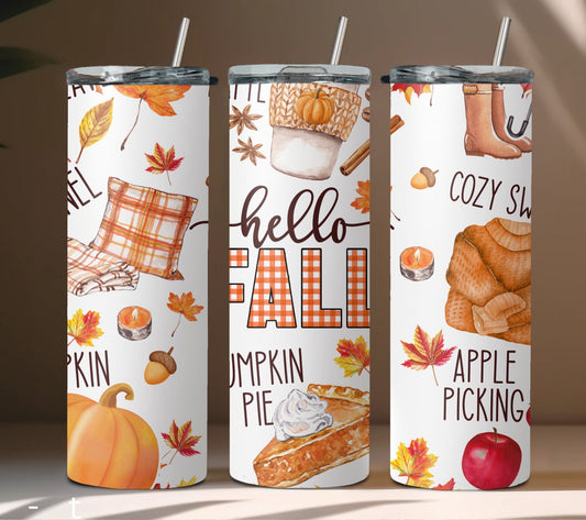 Hello Fall Tumbler