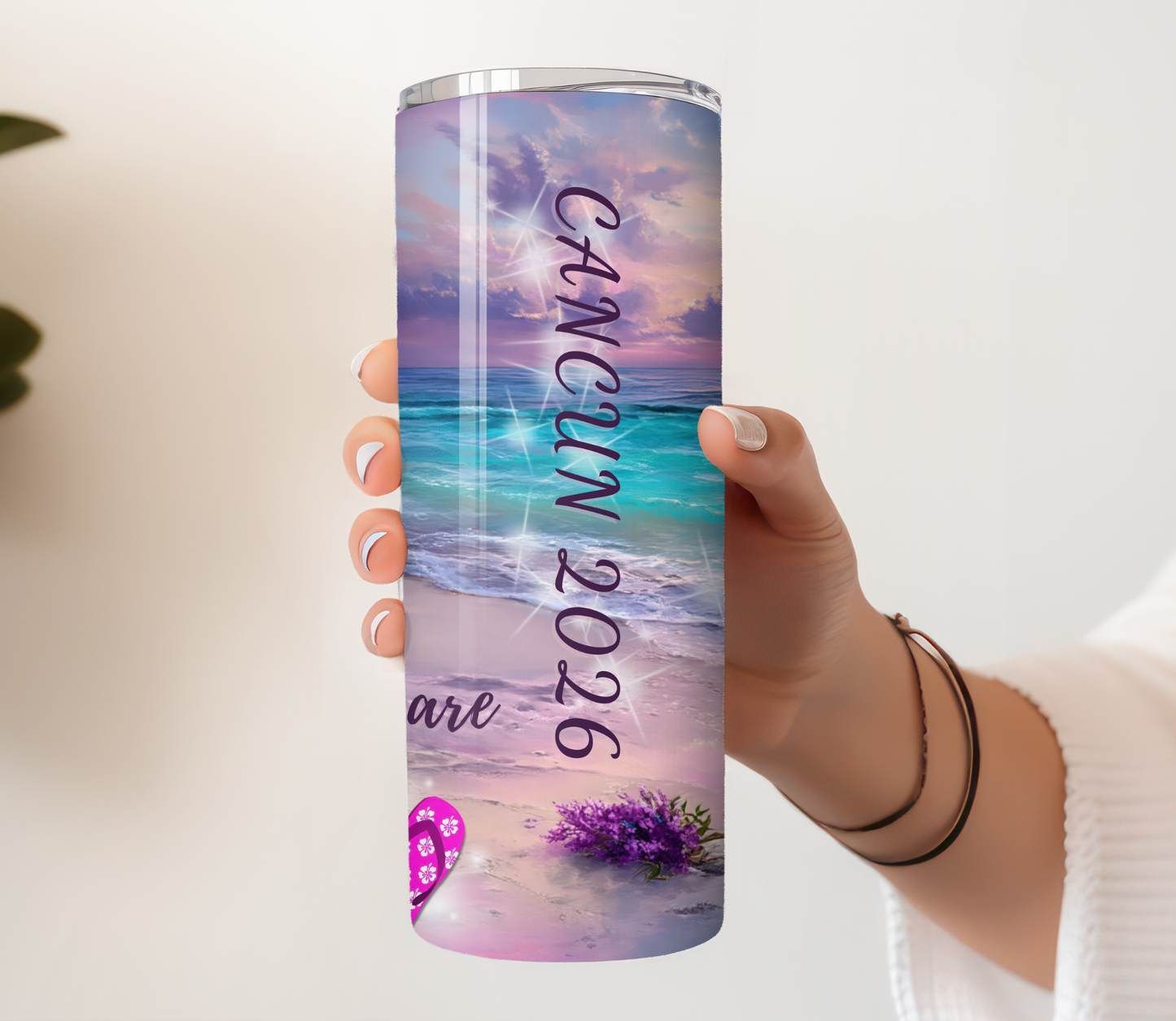 Personalized Beach Vacation Tumbler: Custom Beach Trip Cup, Family Vacation Keepsake, Girls Trip beach tumbler