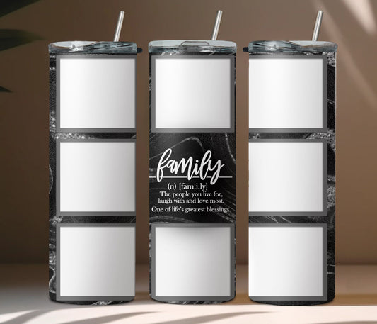 Personalized Family Tumbler with Pictures