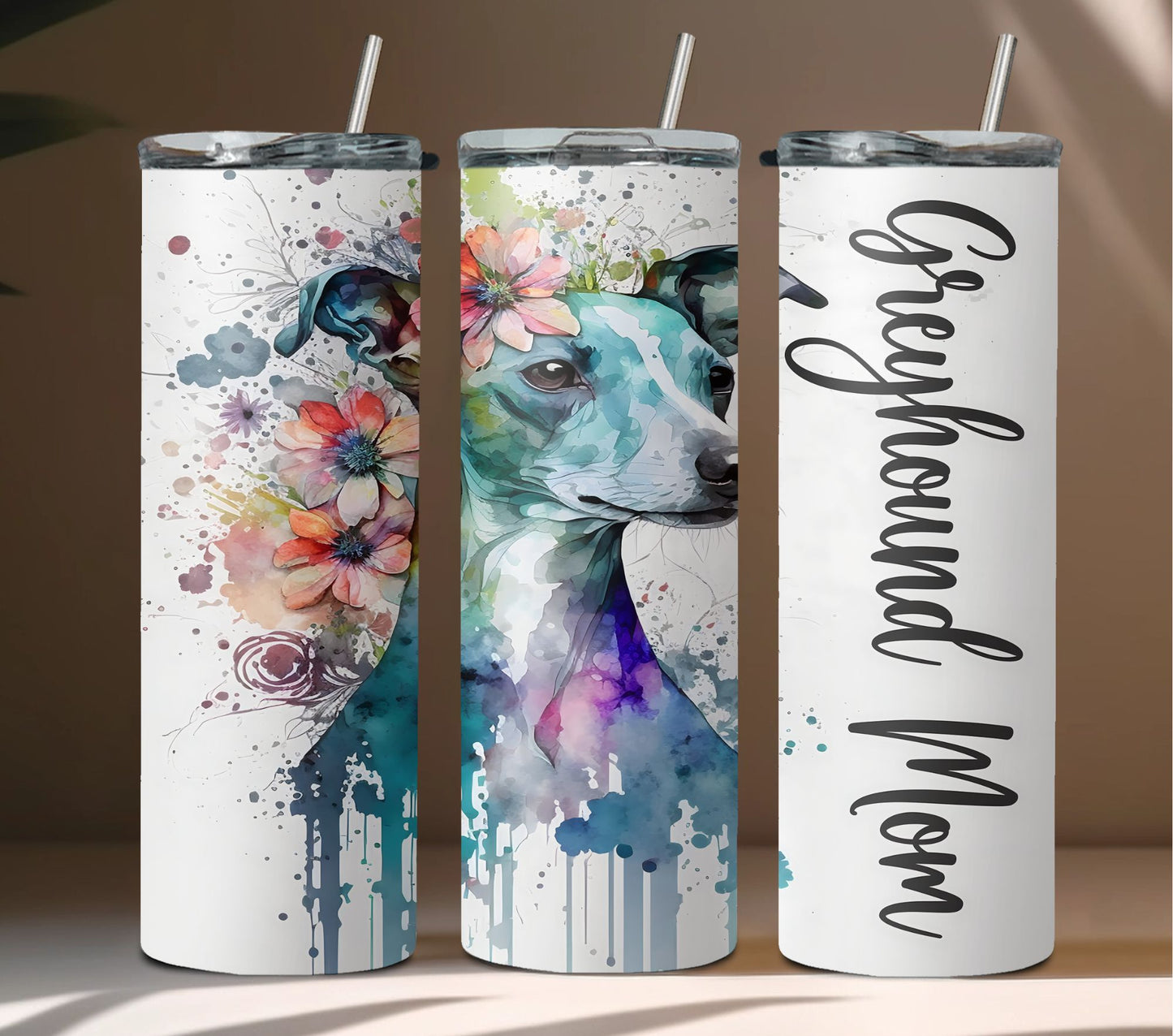 Greyhound Mom Tumbler