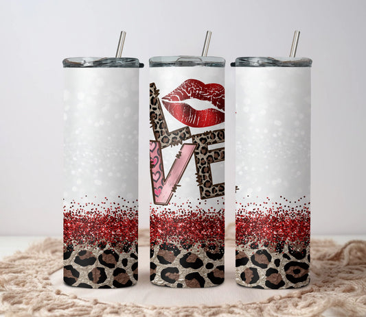 Leopard Print Valentine Tumbler