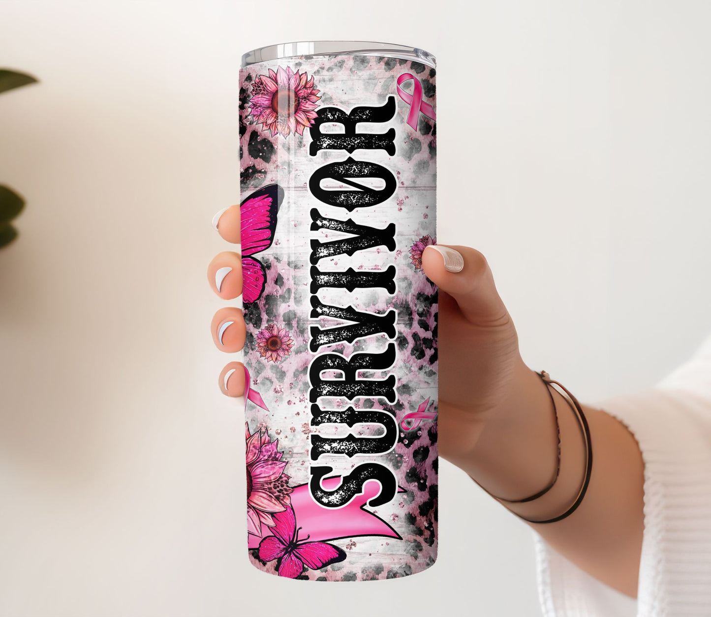 Breast Cancer Survivor Tumbler