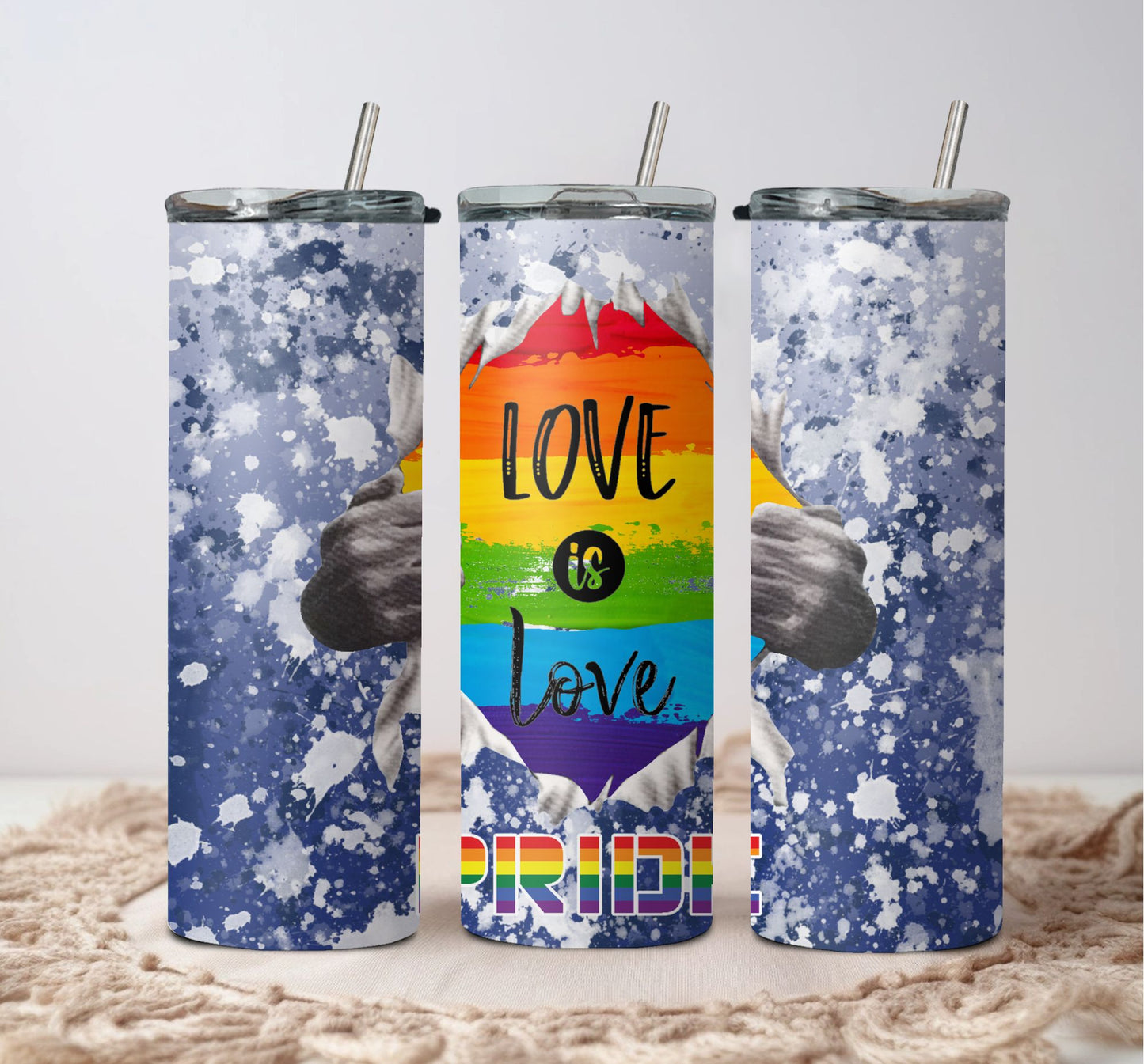 Gay Pride Love is Love Tumbler