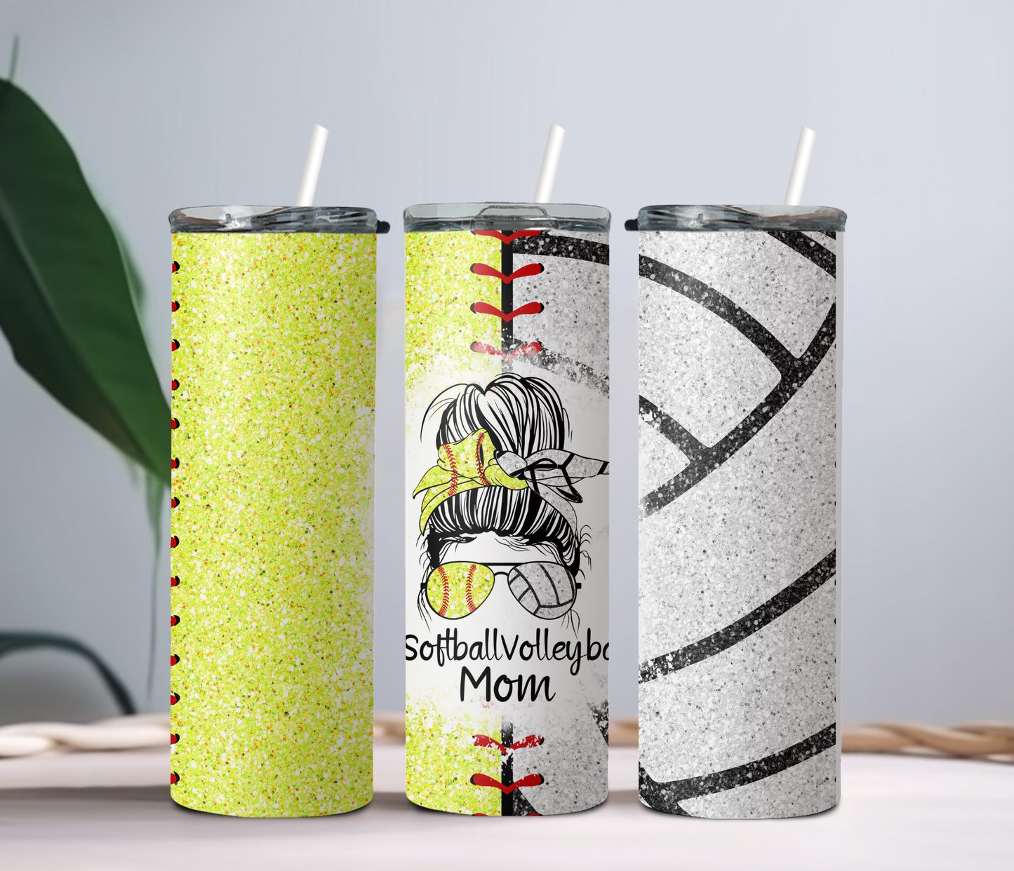 Softball Volleyball Mom Tumber