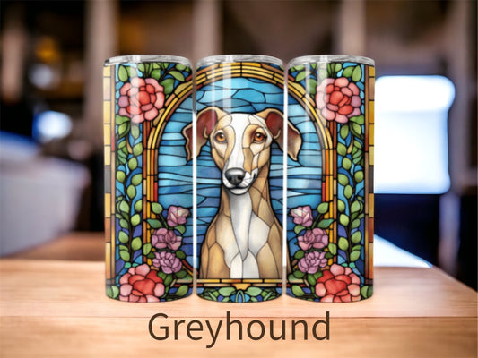 Greyhound Stained Glass